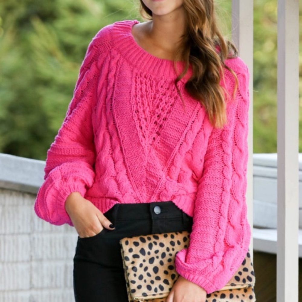 Pink Express sweater